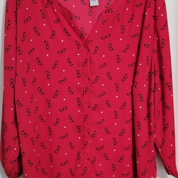 Catherine's - Set of 4 - 3X - Button down Light fabric, shirts - Picture 1 of 8